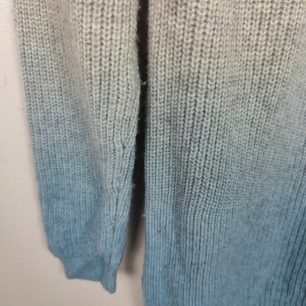 Maje Myster Ombre Wool Cashmere Blend Sweater Womens One Size Grey Blue Gradient - Picture 4 of 10